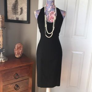 Nicole Miller Black Halter Dress